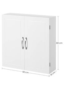 Songmics, Badezimmerschrank, Badezimmerschrank (60 x 18 x 60 cm)