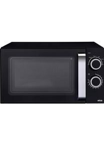 Silva MW-C 25.2 Mikrowelle, 700 W, 20 L, Keramikboden ohne Drehtel, Mikrowelle, Schwarz