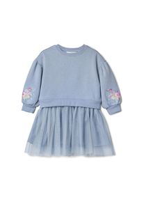 Tchibo - Kinder-Sweatkleid - M&auml;dchen - Gr. 110/116 - hellblau
