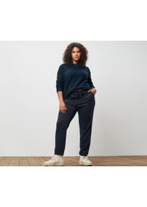 Tchibo - Strickpullover in Boucl&eacute;optik - Damen - Gr. S - dunkelblau