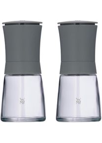WMF 0648149990 Gew&uuml;rzm&uuml;hlen-Set 2Tlg. Trend, Pfefferm&uuml;hle + Salzm&uuml;hle, Transparent, Grau