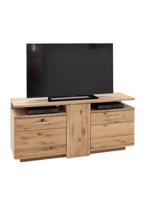 Livetastic , Eichefarben , Holz, Holzwerkstoff , Asteiche,Eiche,Eiche , furniert, teilmassiv,furniert,massiv , 155x72x50 cm , Made in EU , Wohnzimmer, TV-M&ouml;bel, TV- & Lowboards