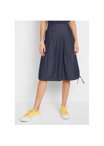 bonprix Jeansrock aus Stretch-Material, mit elastischem Bund, in Ballonform