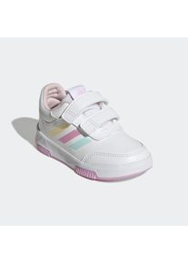 Klettschuh adidas Sportswear "TENSAUR HOOK AND LOOP", M&auml;dchen, Gr. 23, bunt (cloud wei&szlig;, almost blau, bliss lila), Synthetik, Textil, Schuhe Klettschuh, f&uuml;r Kinder mit Klettverschluss