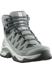 Wanderschuh Salomon "QUEST ECHO GORE TEX", Damen, Gr. 42,5, gr&uuml;n milieu, icicle, urban chic, Leder, Textil, Schuhe Wanderschuh, wasserdicht