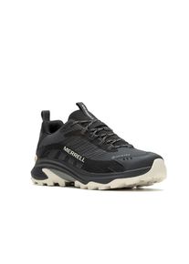 Wanderschuh Merrell "MOAB SPEED 2 GORE-TEX", Herren, Gr. 47, schwarz (schwarz, moon), Synthetik, Schuhe Wanderschuh, wasserdicht dank Gore-Tex Membrane