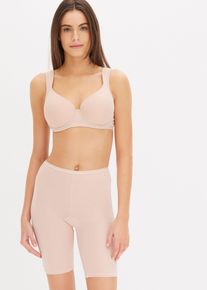 Schalen-BH bonprix, Damen, Gr. 85, Cup C, schwarz, mattbeige, Jersey, Obermaterial: 95% Baumwolle, 5% Elasthan, unifarben, BHs Schalen-BH, mit breiten, gepolsterten Tr&auml;gern, mit B&uuml;gel, im 2er Pack
