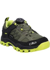 Outdoorschuh CMP "KIDS KIRUNA LOW FITGO TREKKING SHOES WP", Kinder, Gr. 32, kaki, acido, Leder, Synthetik, Schuhe Outdoorschuh, wasserdicht