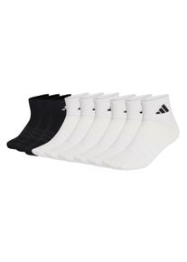 Sneakersocken adidas originals "Socken Thin & Light Sportswear Ankle Socks 9P 9er Pack", Damen, Gr. 46-48, 2xwei&szlig;, schwarz, Obermaterial: 54% Baumwolle CO. 43% Polyester PES. 2% Elasthan EL. 1% Polyamid PA., Socken Sneakersocken
