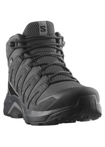 Wanderschuh Salomon "X-ADVENTURE RECON MID GORE-TEX", Herren, Gr. 45, asphalt, phantom, castlerock, Leder, Textil, Schuhe Wanderschuh, wasserdicht dank Gore-Tex Membrane