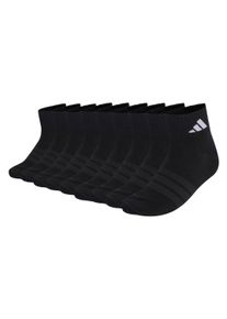 Sneakersocken adidas originals "Socken Thin & Light Sportswear Ankle Socks 9P 9er Pack", Damen, Gr. 46-48, schwarz, Obermaterial: 54% Baumwolle CO. 43% Polyester PES. 2% Elasthan EL. 1% Polyamid PA., Socken Sneakersocken