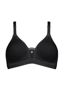 Sport-BH triaction by Triumph "Triaction Trophy N", Damen, Gr. 90, Cup B, schwarz, Single Jersey, Obermaterial: 53% Polyamid, 24% Baumwolle, 22% Elasthan (LYCRA), 1% Viskose, gemustert, leicht gl&auml;nzend, unifarben, BHs Sport-BH, atmungsaktiv und hoher Support