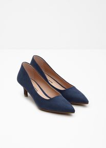 Pumps med smal klack - bl&aring; - storlek 40 - bonprix
