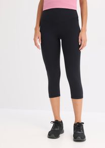 Sportleggings i caprimodell av stabilt material - svart - storlek 36/38 (S) - bonprix