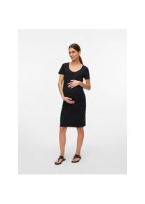 MAMALICIOUS, Damen, Minikleid &raquo;MLKERRIE SS JRS ABK DRESS NOOS&laquo; Sommerkleid, Black, XS (34) - N-Gr, Ideal f&uuml;r jede Figur: Elastische 