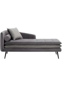 Relaxliege Emilia Grau Samt