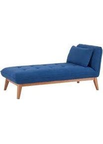 Relaxliege Liza Blau Webstoff