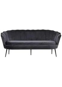Sofa Calais ca. 180 cm Dunkelgrau Samt