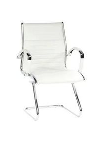 hjh OFFICE Besucherstuhl Parma V Creme/Chromfarben
