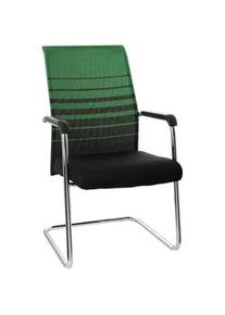 Besucherstuhl Falcone Gr&uuml;n/Schwarz ca. 57x104x55cm