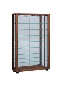 Vcm H&auml;ngevitrine Vitrosa ca. 59x91x18 cm Nussbaumfarben