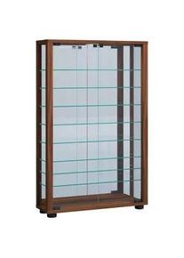 Vitrine Lumo ca. 59x91x18 cm Nussbaum