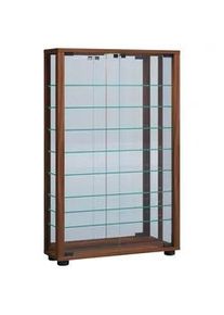 Vcm H&auml;ngevitrine Vitrosa ca. 59x91x18 cm Nussbaumfarben