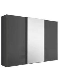 Schwebet&uuml;renschrank Lumos Silberfarben/Dunkelgrau