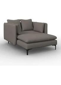 Chaiselongue Sandy Grau Chenille