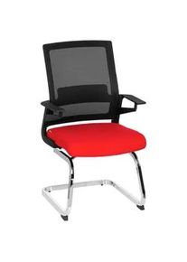 hjh OFFICE Besucherstuhl Inventor V Rot/Schwarz