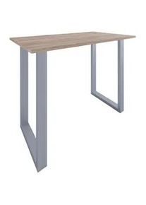Vcm Bartisch XONA Silber/ Eiche ca.140x102x80cm