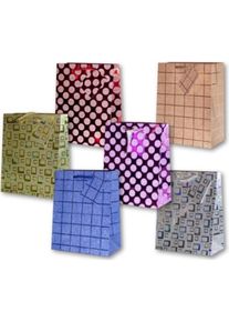 Panorama, Geschenkverpackung, Vergoldete Glitzer-Dekorationstasche PL-2, kleine Mischung