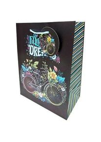 Fresh, Geschenkverpackung, Matte Dekotasche 18x23x10cm Fahrrad GB23126