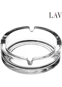 LAV, Aschenbecher, 2er-Set Glas ASCHENBECHER transparent stapelbar 10,6&times;3,4cm
