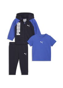 Puma, Jungen, Sportshirt, MINICATS Tee, Hooded FZ and Pants Set TR INF (86), Mehrfarbig, 86