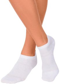 active by Lascana Damen Sneakersocken in 7x wei&szlig; ,Gr&ouml;&szlig;e 35/38, Witt, 71% Baumwolle, 16% Polyester, 11% Polyamid, 2% Elasthan