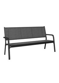 Kettler 3-Sitzer-Bank, Anthrazit, Grau, Metall, Textil, 190.5x97x67 cm, Gartenm&ouml;bel, Gartenb&auml;nke, Gartenb&auml;nke