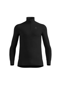 Odlo Herren Active Warm BL Top Turtle Neck l/s Half Zip schwarz