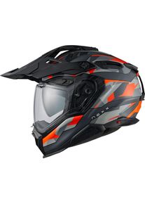 Nexx X.WED3 Trail Mania, capacete de enduro , cor: Mate Preto/Cinzento/Cor-De-Laranja , tamanho: XL