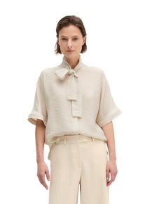 Marc O'Polo Schluppenbluse MARC O'POLO, Damen, Gr. 34, beige (grau silk), Web, Obermaterial: 83% Viskose, 17% Polyamid, regular fit normal, Blusen Schluppenbluse, Crinkle, regular aus Viskose-Mix