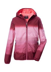 Funktionsjacke Killtec "KOS 155 GRLS JCKT", Kinder, Gr. 140, rot, Obermaterial: 100% Polyester.Futter: 100% Polyester, Jacken Funktionsjacke, Leichte, wetterfeste M&auml;dchenjacke mit All-Over-Print