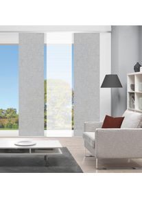 Schiebegardine Vision S "PIVE 3er SET" Gr. 1, silber (silberfarben), B:60cm H:260cm, Polyester, Gardinen, Schiebegardine, Schiebevorhang Digidruck 3er Set PIVE