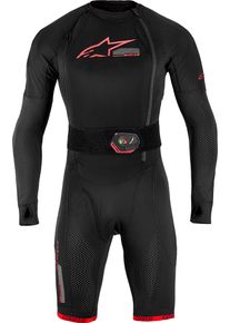 Alpinestars Tech-Air 10 V2 Race, sistema de almofada de ar , cor: Preto/Vermelho Claro , tamanho: 3XL