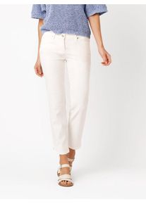 7/8-Jeans Toni "Perfect Shape 7/8", Damen, Gr. 38, N-Gr, wei&szlig; (sanftes wei&szlig;), Denim/Jeans, Obermaterial: 79% Baumwolle, 11% Polyester, 8% Lyocell, 2% Elasthan, unifarben, slim fit 7/8-L&auml;nge, Jeans 7/8-Jeans, mit Stretch, Slim Fit