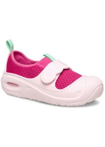 Badeschuh Crocs "Swiftwater Splash", Kinder, Gr. 24, rosa (rosa, pink), Croslite&trade;, Textil, Schuhe Badeschuh, Wassersandale, Clog f&uuml;r den Strand mit Anziehlasche
