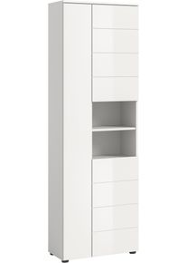 Hochschrank Welltime "BIEL, 190 cm, 3 T&uuml;ren, 2 offene F&auml;cher", wei&szlig;, B:60cm H:190cm T:34cm, FSC-zertifizierter Holzwerkstoff, Schr&auml;nke, Hochschrank, T&uuml;ranschlag wechselbar, modernes Design, Badschrank, Unterschrank, Bad