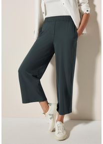 Culotte Cecil "Style Neele", Damen, Gr. XS (36), L&auml;nge 26, slate khaki, Jersey, Obermaterial: 95% Viskose, 5% Elasthan, unifarben, loose fit kn&ouml;chellang, Hosen Culotte, Sommerhose, weicher Viskosemix mit Stretchanteil