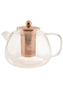 Leonardo Teekanne, Klar, Glas, 1500 ml, 19x15.5x17.3 cm, Ausgie&szlig;er, Siebeinsatz, Geschirr, Kannen & Karaffen, Teekannen