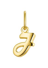 Amor, Damen, Kettenanh&auml;nger &raquo;Letters&laquo; Made in Germany, gelbgoldfarben, Trendy Buchstaben Anh&auml;nger "J" von Amor