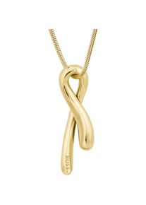 BOSS, Damen, Kette mit Anh&auml;nger &raquo;GLOSS&laquo;, gelbgoldfarben, BOSS Schmuck - Damenhalskette
